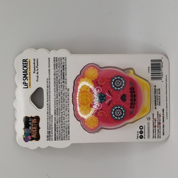 Rare Dia de los Muertos Passionfruit Lip Smacker Sugar Skull Lip Balm - Picture 2 of 3